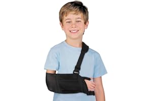 DOACT Echarpe Bra Enfant Médicale Immobilisation, Epaule Avec Boucle Pouce Arm Sling Cassés Poignet, Coude Gauche Droit Soutient Prévient Douleur, Comprend Ceinture Empêcher le mouvement