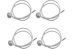 PUUPAA Lot de 4 tuyaux d'extension pour canettes de pulvérisation, tuyau flexible transparent avec buse de pulvérisation en métal, buse de protection réutilisable, tuyau d'extension de 60 cm