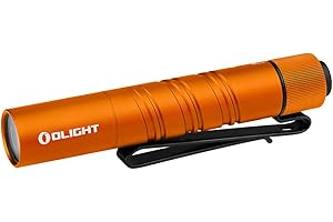 OLIGHT i3T2 EOS Torch 200 Lumens Meters Throw Mini AAA EDC Flashlight Eeveryday Pocket Carry Outdoor Gear for Dog Walking,Hiking,Camping,Joging, Maitenance (Orange)