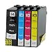 Produktbild Wolfgray 34XL 34 XL T3471 T3472 T3473 T3474 T3471-T3474 XL Druckerpatronen Kompatibel für Epson WorkForce Pro WF-3720DW, WF-3720DWF, WF-3725DW, WF-3725DWF