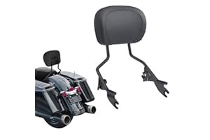 BRZOXIN Detachable Sissy Bar fit for Harley Davidson, Passenger Rear Backrest with Quick-Release Design for Touring Electra Glide Road King Road Glide Street Glide Ultra Limited 2009-2024 (Black)