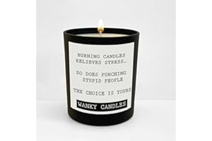 WANKY CANDLES Wanky Candle - Burning Candles Relieves Stress | Black Jar Scented Candle | Funny & Witty Home Fragrance