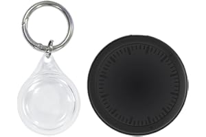 MJY Air-Tag Traceur Android (certifié Google Non pour iOS et Huawei), Suivi Bluetooth localisateurs d'objets Compatible avec Google Find My, pour Voiture, Valise, Moto, Velo, Clés-Noir