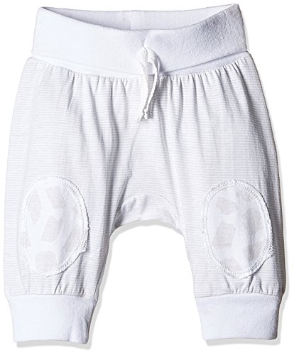 Pumpkin Patch Unisex Baby Stripe Joggers Striped Trouser, White (Clean White), 0-3 Months (Manufacturer Size:0-3M))