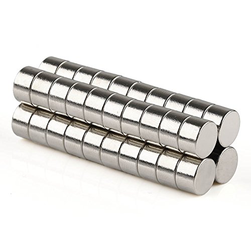 100 Stück N50 starke Neodym Magnete 8 x 5 mm runde Scheiben super Power Magnete