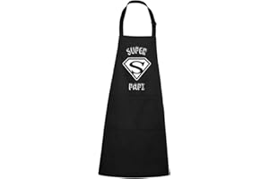 Tip Top Tshirt Tablier - super papi - Noir