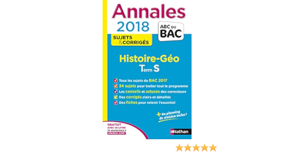 Annales Bac Histoire Geo Terminale S Corriges Numero 10 2018 Amazon De Marzin Servane Collectif Fremdsprachige Bucher