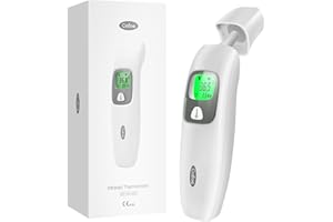 Cofoe Thermomètre médical numérique 3 en 1 pour bébés, enfants, adultes, sans contact, avec lecture instantanée