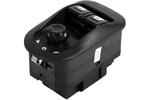 HLYJOON Interruttore di controllo dello specchietto laterale professionale del bottone dell'alzacristallo elettrico per 206 interruttore peugeot 206