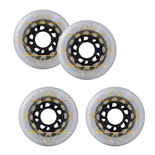 Baoblaze 4 Pcs Outdoor Inline & Roller Skates Skating Replacement 88a PU Wheel 72/76 / 80 cm wear resistant wheels