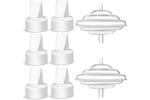 PUMPMOM-US Replacement Duckbill Valves and Backflow Protector for Spectra, Compatible Pump Parts Spectra S1 S2 9 Plus by PumpMom (Not Original Accessories), White