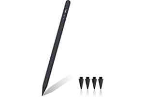 ‎VARKDA Varkda Stylus Stift kompatibel mit Apple iPad 10/9/8/7/6 Generation, Air 3/4/5, Pro 12.9"/11"/13", Mini 5/6, Schwarz Stift für iPad 2X Schnellladung, Palm Rejection, Magnetisch