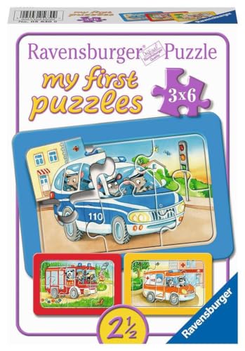 Ravensburger 05630 - Puzzle con Cornice per Bambini a Partire dai 2,5 Anni in su, 3 x 6 Pezzi