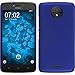Price comparison product image PhoneNatic Hardcase compatible with Lenovo Moto C - rubberized blue Cover + protective foils