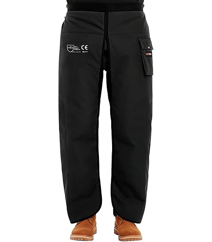 Oncefirst Welding Safety Chaps Leather Apron Style Adjustment Split Leg Fire & Wear Resistant Safety Apparel Yellow One Size - View #9