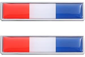 SUPVOX Autocollant MéTallique Drapeau FrançAis pour Voiture, DéCoration CréAtive en Alliage De Zinc, Stickers Porte Et Vitres, EmblèMe Patriotique pour VéHicules