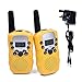 Price comparison product image Fetoo 2pcs Kids Walkie Talkies Walky Talky PMR446 3KM Range with Rechargeable Battery, UK Plug Charger, Built-in LED Torch 0.5W 8 Channels VOX Flashlight Two-Way Radios (set of 2, yellow) ( 8 x AAA battery and UK charger included )
