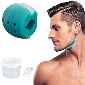 Jukmen Jaw Exerciser Creative Unisex Portable Jawline Exerciser Double Chin Exerciser Muscle Masseter Jaw Trainer Facial Muscle Shaping Ball Trainer with Case