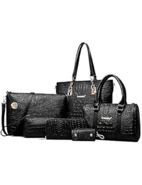 Damen Handtaschen Frauen Lederhandtaschen Schulter Beuteltote Beutel Geldbeutel Geldbörse Schlüsselbeutel Beutel...