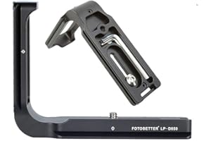 FOTOBETTER LP-D850 Dedicated L Plate for Nikon D850 Camera, CNC Vertical Shoot L Plate Bracket Arca/RRS/SUNWAYFOTO/LEOFOTO/KIRK/BENRO/SIRUI Compatible (PNL-D850 LPN-D850)