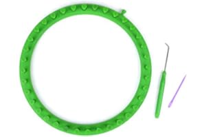 FIACVRS Telares redondos para tejer,juego de telares de tejer, telares circulares, círculo de tejer, juego de telares redondos, kit de manualidades para hacer calcetines, guantes y sombreros (verde)