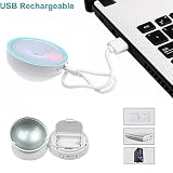 Nachtlicht LED, 360° Drehung Bewegungssensor Nachtlampe HonestEast 5500K Akku USB Wiederaufladbare LED Nachtlicht mit 5 LEDs Magnetische Basis für Schlafzimmerflur Badezimmer Schlafzimmer Wandleuchte(Kaltweiß) - 4