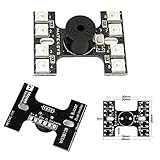 The tail lgiht is specially designed for X desing frame, with 8 * WS2812B LEDS Loud Buzzer. Dual Control: FC(flight controller) control TX(transmitter) control.