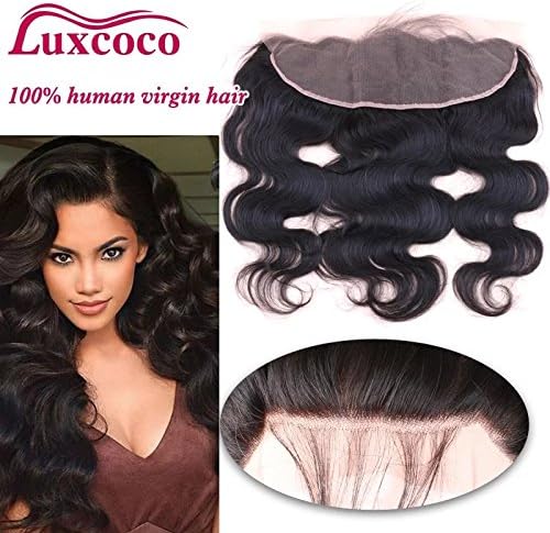 Free Part Body wave 13x4" Full Lace Frontal Closure Ear To Ear Unprocessed Brazilian Virgin Hair Human Hair Extensions Top Lace Front Closures With Baby Hair 10"