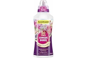 Algoflash Engrais Fleurs Longue Durée 60 jours, Bouchon Doseur Inclus, 750 ml, ALD750