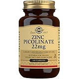 Solgar Zinc Picolinate 22 Mg Tablets, Pack of 100