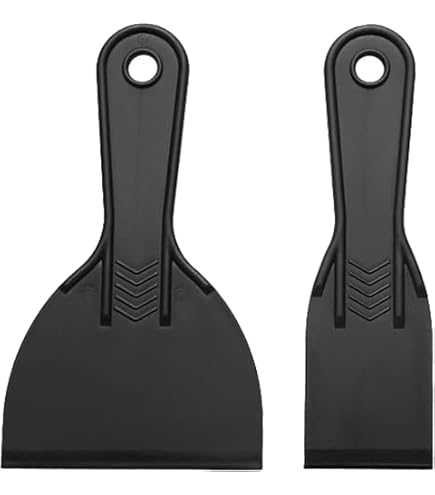 Lot De 10 Grattoirs à Mastic En Plastique Souple - Largeur 6mm, Fin, Pour Travaux De Précision, Neuf