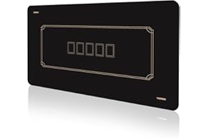 YUZPKRSI Profi Pokermatte 120 x 60cm, Texas Hold'em Pokerteppiche, Deluxe Poker Tischunterlage, Pokertischauflage Blackjack Matte, inkl Tragetasche für echtes Casino-Feeling (Schwarz&gold-120x60cm)