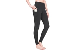 BALEAF Legging d'hiver avec doublure en polaire imperméable et poches pour femme
