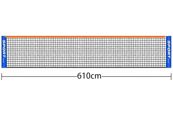 KYLMET Filet de Tennis Portable et Pliable de 3 à 6 m pour Enfants/Adultes pour l’intérieur et l’extérieur (sans poteaux)