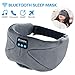 Price comparison product image ink-topoint Bluetooth Sleep Eye Mask Headphones, Sleeping Eye Shades Bluetooth 4.2 Music Headset Wireless Sleep Mask with Built-in Speaker Washable for Traveling (gray)