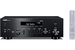 Yamaha R-N600A Network Receiver - schwarz - modernste ToP-Art-Struktur und Pure Direct-Modus - MusicCast - Sabre ES9010K2M 384 kHz, 32-Bit-DAC