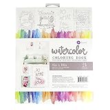 libro acuarela creativa ana victoria Fáciles de usar. Prima Marketing Libro para Colorear con Acuarelas, 24 Hojas, 20 cm x 25 cm, páginas enmarcables