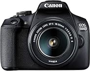 Canon EOS 1500D 24.1 Digital SLR Camera (Black) with EF S18-55 is II Lens