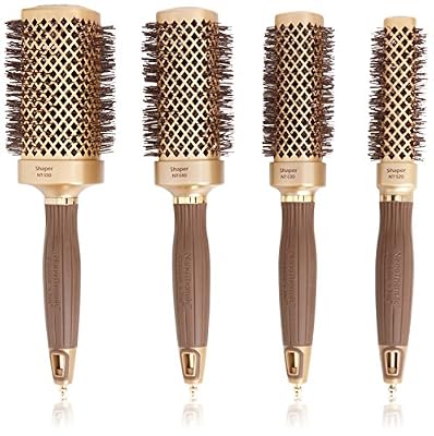 Olivia Garden Nanothermic Ceramic+Ion Trousse de 4 Brosses Shaper