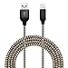 Produktbild Amazing Super Fast 3 m lang 3 m geflochten Daten Lightning Kabel Ladekabel für iPhone 8 x 7 Plus 6 5 SE Air schwarz gold Farbe