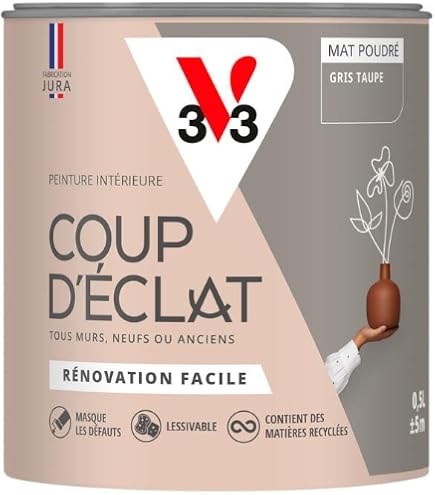 Peinture Multi-supports BATIR Blanc Satin Soyeux 0,5L – Pour Mur, Bois Et Métal