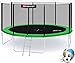 Produktbild Hop-Sport Gartentrampolin Outdoor Trampolin 244, 305, 366, 430, 490 cm Komplettset inkl. Außennetz Leiter Wetterplane Bodenhaken grün (430 cm)