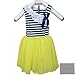 xhorizon® T170 Baby Girls Toddler Kids Stripe Lace Tulle Cotton Dress