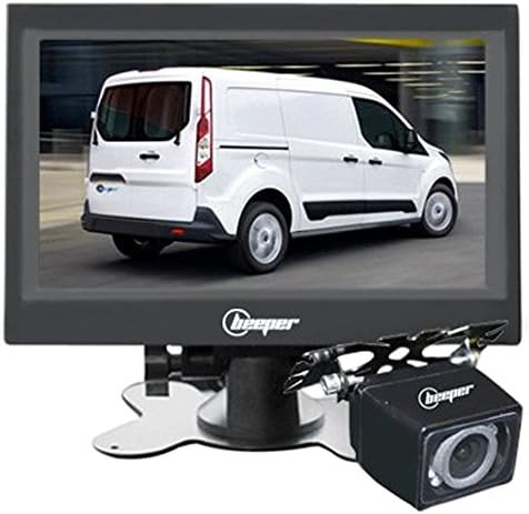 Reversing camera 7"cam RW7 BEEPER Black