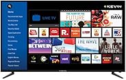 Kevin 124 cm (49 inches) 4K UHD LED Smart TV KN49UHD-PRO (Black) (2019 Model)