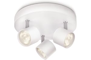 Philips myLiving Star 3 SpotLight Spiral Ceiling Light (Integrated 3 x 3 W LED Bulb) - White