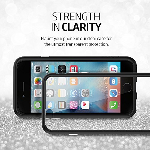 Spigen Ultra Hybrid  Funda Carcasa con Tecnolog  a de coj  n de aire y protecci  n h  brida de ca  da para el iPhone 6S 8  Negro  Black 