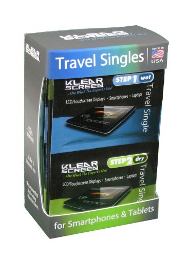 iKlear KS-SP12 Screen Travel Singles Reinigungstuch (12-er Pack) für Smartphone/Tablet/Bildschirme