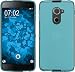 Produktbild PhoneNatic Case kompatibel mit BlackBerry DTEK60 - türkis Silikon Hülle transparent + 2 Schutzfolien