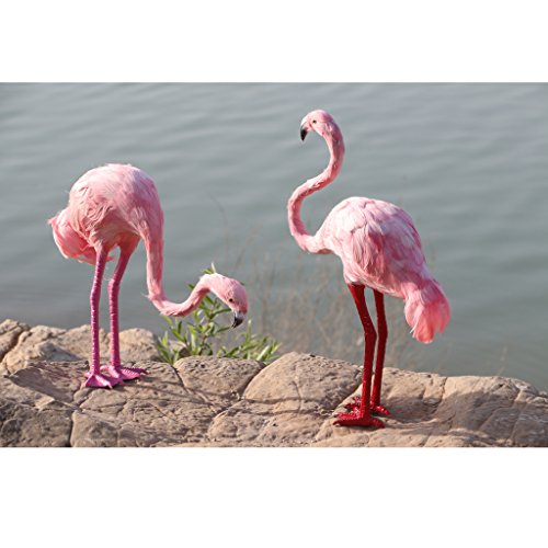 Preisvergleich Produktbild Sharplace Dekofigur Flamingo Garten Ornament - Nachschlagen Rosa